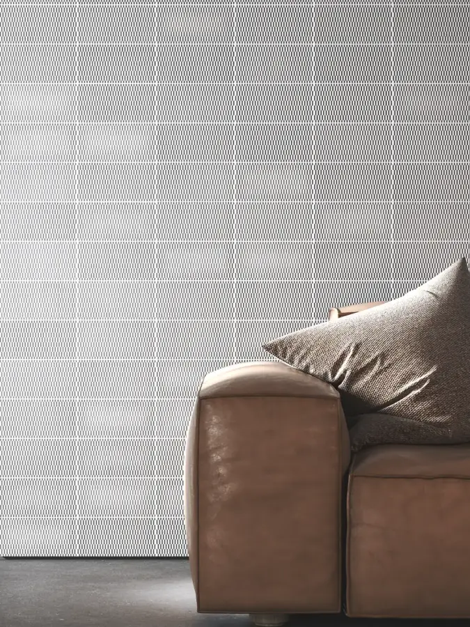 Azulejos con diseño de pequeñas texturas en varios colores