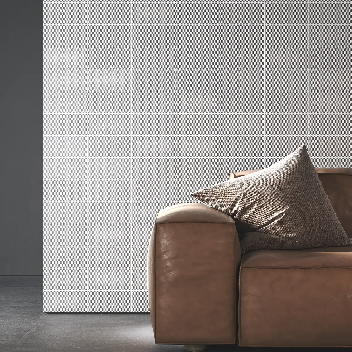 Revestimiento de pared hecho con azulejos de diseño