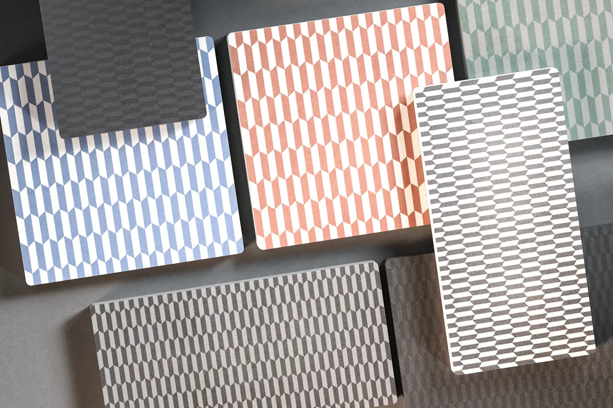 Azulejos de cemento con colores