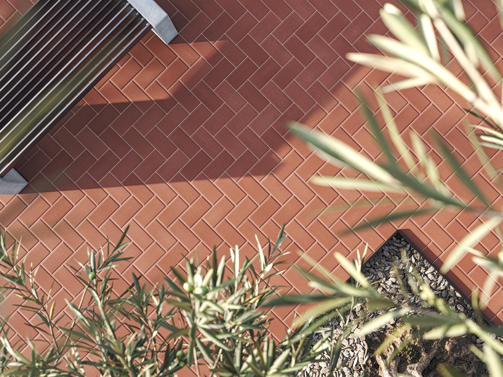 Suelos terraza realizados con baldosas de exterior